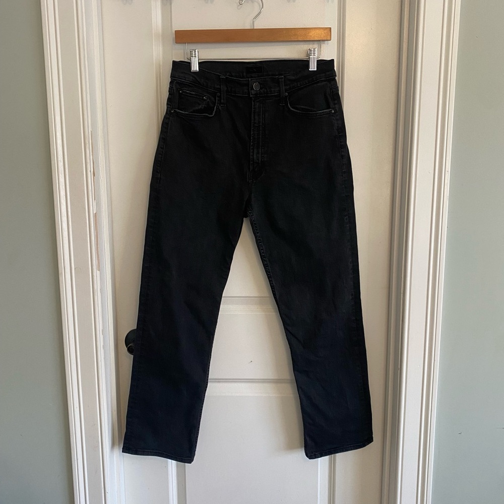 MOTHER High Waisted Rider Ankle Jeans in Not Guilty